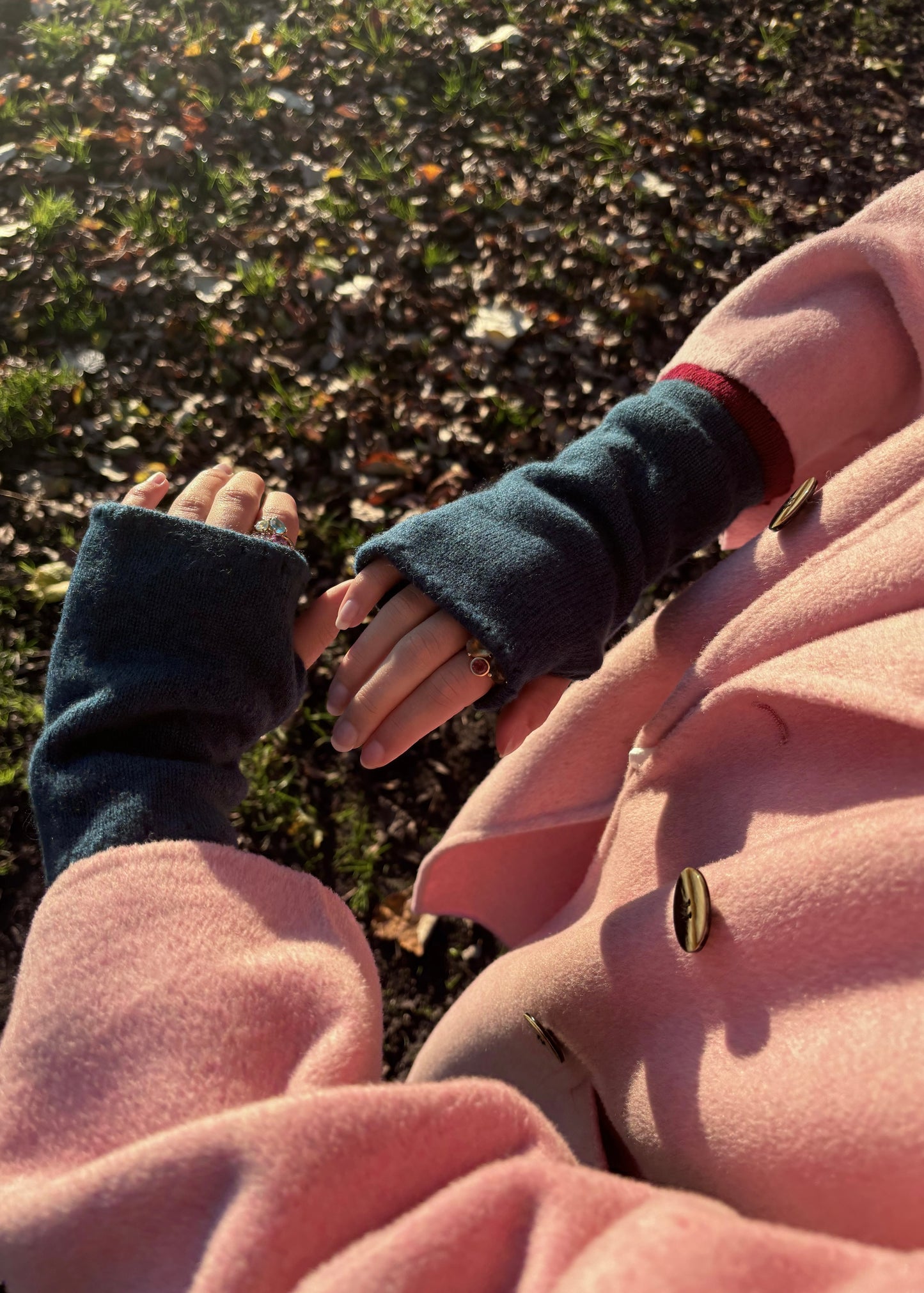 Custom Cashmere Knitted Wrist Warmers