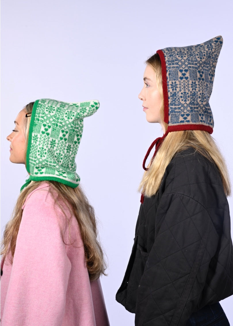 Cashmere Knitted Hood - The Goddess Brigid Pixie Hood