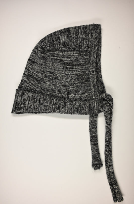 Mohair knitted hood